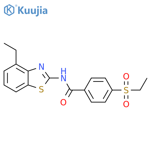 4-(ethanesulfonyl)-N-(4-ethyl-1,3-benzothiazol-2-yl)benzamide structure
