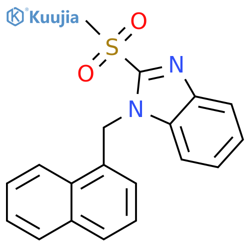 2-methanesulfonyl-1-(naphthalen-1-yl)methyl-1H-1,3-benzodiazole structure