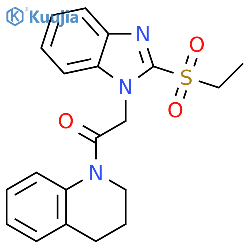 2-2-(ethanesulfonyl)-1H-1,3-benzodiazol-1-yl-1-(1,2,3,4-tetrahydroquinolin-1-yl)ethan-1-one structure