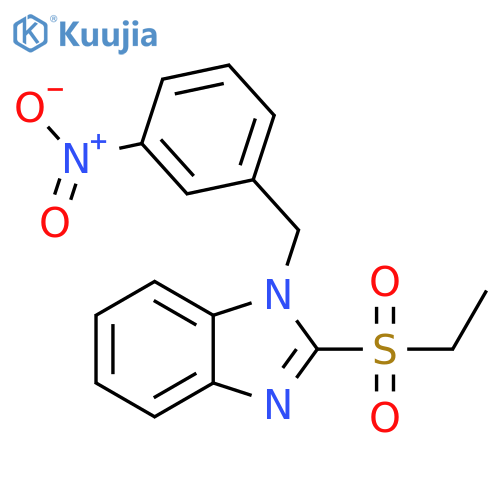 2-(ethanesulfonyl)-1-(3-nitrophenyl)methyl-1H-1,3-benzodiazole structure