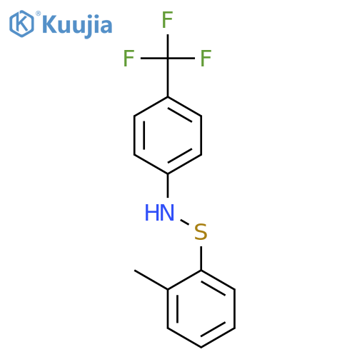 Benzenesulfenamide, 2-methyl-N-[4-(trifluoromethyl)phenyl]- structure