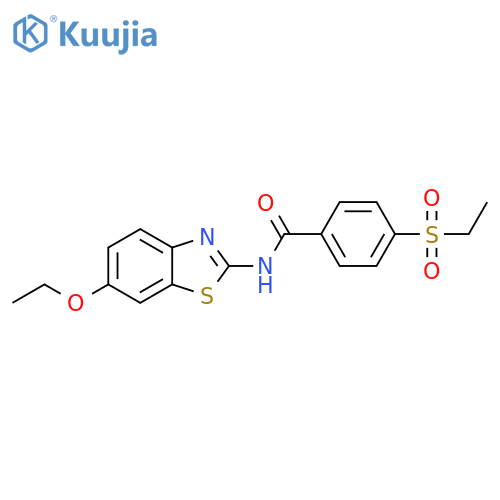 4-(ethanesulfonyl)-N-(6-ethoxy-1,3-benzothiazol-2-yl)benzamide structure