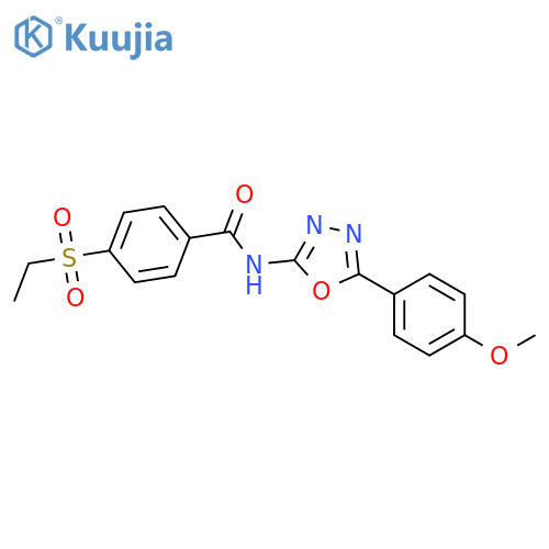 4-(ethanesulfonyl)-N-5-(4-methoxyphenyl)-1,3,4-oxadiazol-2-ylbenzamide structure