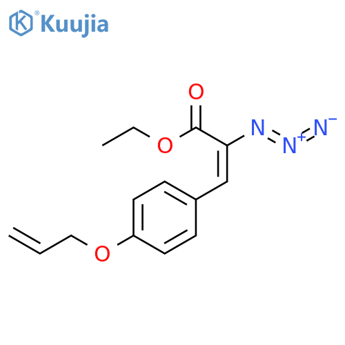 2-Propenoic acid, 2-azido-3-[4-(2-propenyloxy)phenyl]-, ethyl ester structure