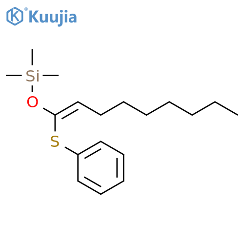 Silane, trimethyl[[1-(phenylthio)-1-nonenyl]oxy]- structure