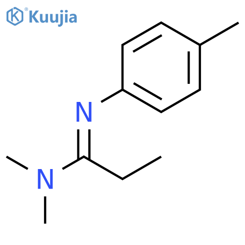 Propanimidamide, N,N-dimethyl-N'-(4-methylphenyl)- structure