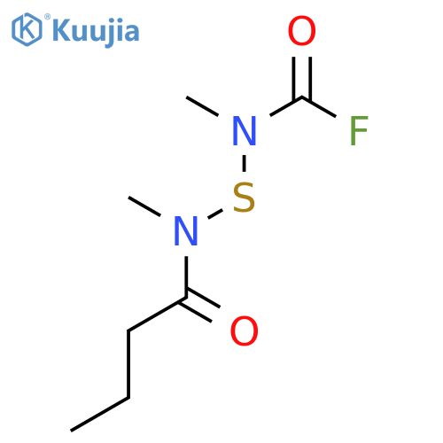Carbamic fluoride, methyl[[methyl(1-oxobutyl)amino]thio]- structure
