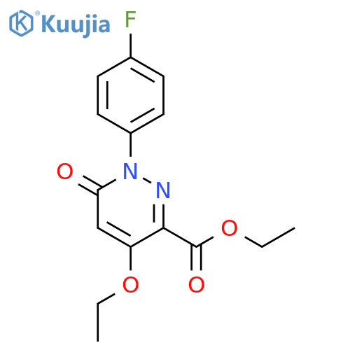 ethyl 4-ethoxy-1-(4-fluorophenyl)-6-oxo-1,6-dihydropyridazine-3-carboxylate structure