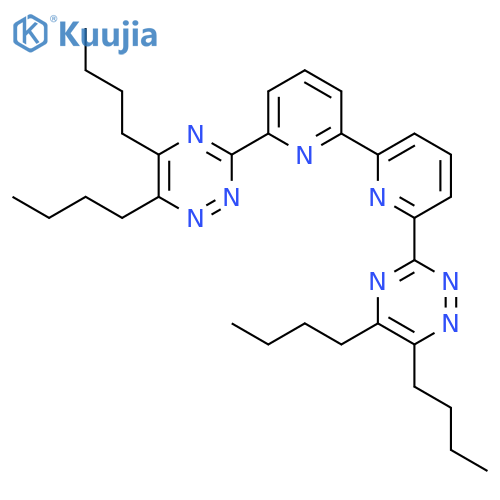 1,2,4-TRIAZINE, 3,3'-[2,2'-BIPYRIDINE]-6,6'-DIYLBIS[5,6-DIBUTYL- structure