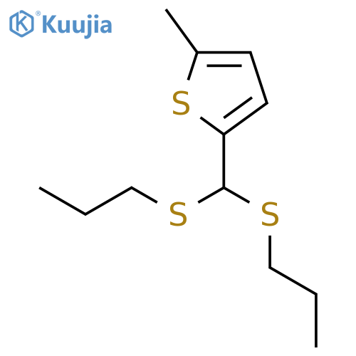 Thiophene, 2-[bis(propylthio)methyl]-5-methyl- structure