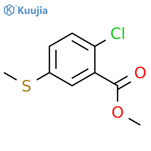 methyl 2-chloro-5-(methylsulfanyl)benzoate structure