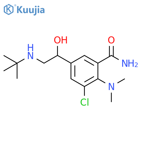 Benzamide, 3-chloro-2-(dimethylamino)-5-[2-[(1,1-dimethylethyl)amino]-1-hydroxyethyl]- structure