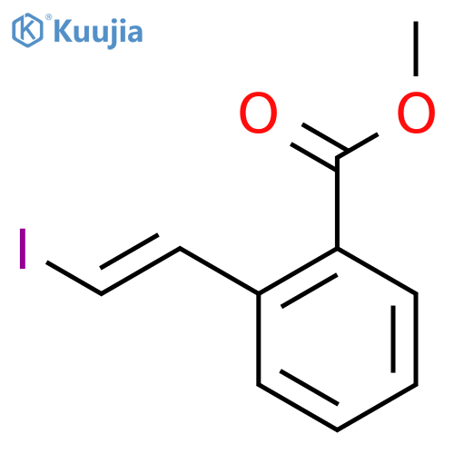 Benzoic acid, 2-[(1E)-2-iodoethenyl]-, methyl ester structure
