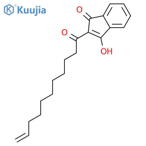 1H-INDEN-1-ONE, 3-HYDROXY-2-(1-OXO-10-UNDECENYL)- structure