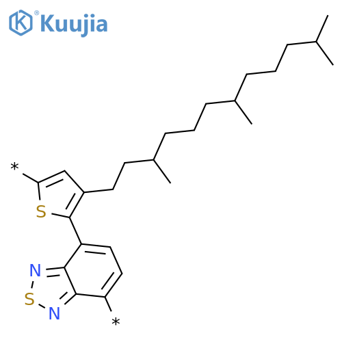 POLY[2,1,3-BENZOTHIADIAZOLE-4,7-DIYL[(3,7,11-TRIMETHYLDODECYL)-2,5-THIOPHENEDIYL]] structure