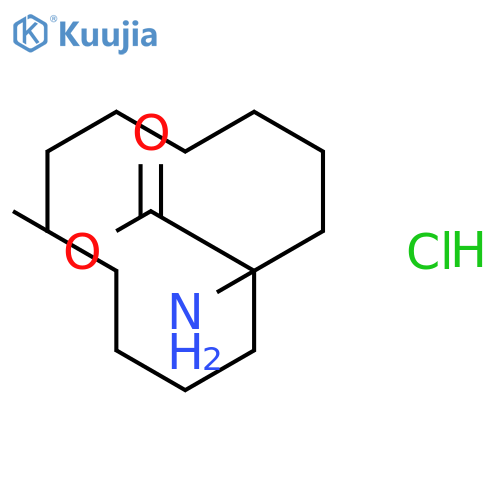 CYCLODODECANECARBOXYLIC ACID, 1-AMINO-, METHYL ESTER, HYDROCHLORIDE structure