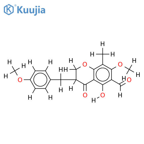 7-O-Methyl-6-formylisoophiopogonanone B structure