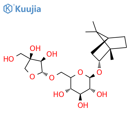 Borneol 7-O-[β-D-apiofuranosyl-(1→6)]-β-D-glucopyranoside structure