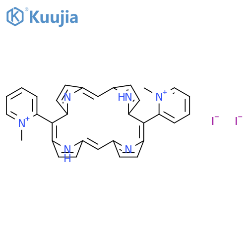 Pyridinium, 2,2'-(21H,23H-porphine-5,15-diyl)bis[1-methyl-, diiodide structure