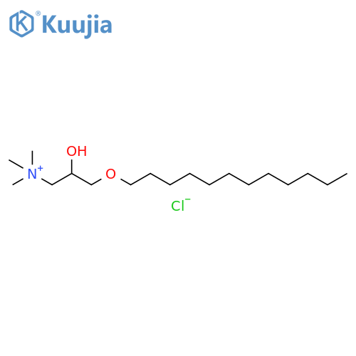 1-propanaminium, 3-(dodecyloxy)-2-hydroxy-N,N,N-trimethyl-, chloride (1:1) structure