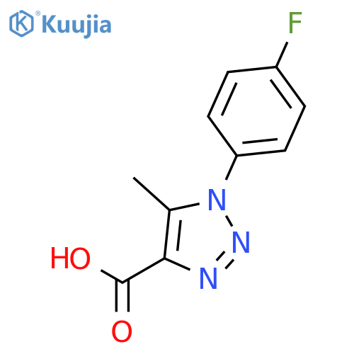 1-(4-Fluoro-phenyl)-5-methyl-1h-1,2,3triazole-4-carboxylic acid structure