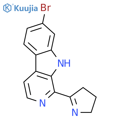 7-bromo-1-(3,4-dihydro-2H-pyrrol-5-yl)-9H-beta-carboline structure