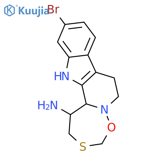 (1S,13bS)-11-bromo-1,2,7,8,13,13b-hexahydro[1,6,2]oxathiazepino[2',3':1,2]pyrido[3,4-b]indol-1-amine structure