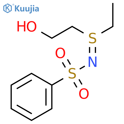 Ethanol, 2-[S-ethyl-N-(phenylsulfonyl)sulfinimidoyl]- structure