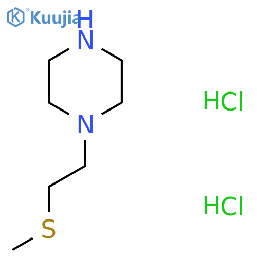 1-[2-(Methylthio)ethyl]piperazine dihydrochloride structure