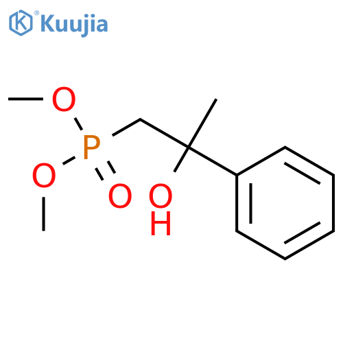 Phosphonic acid, (2-hydroxy-2-phenylpropyl)-, dimethyl ester structure