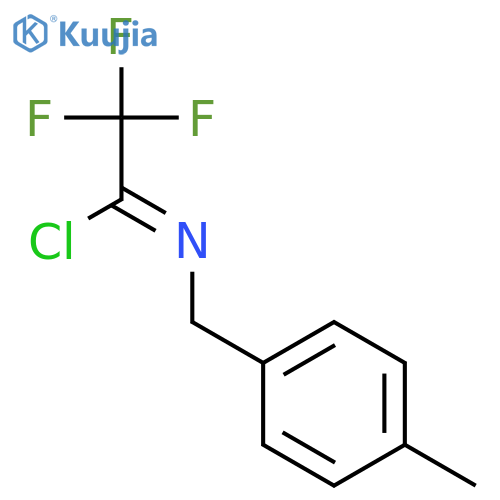 Ethanimidoyl chloride, 2,2,2-trifluoro-N-[(4-methylphenyl)methyl]- structure