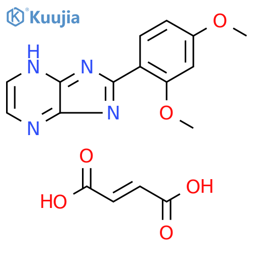 1H-Imidazo[4,5-b]pyrazine, 2-(2,4-dimethoxyphenyl)-, (2E)-2-butenedioate (9CI) structure