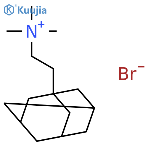 TRICYCLO[3.3.1.13,7]DECANE-1-ETHANAMINIUM, N,N,N-TRIMETHYL-, BROMIDE structure