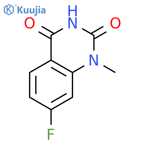 2,4(1H,3H)-QUINAZOLINEDIONE, 7-FLUORO-1-METHYL- structure