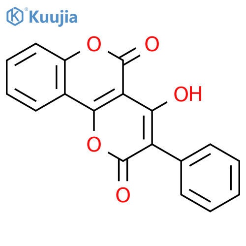 2H,5H-Pyrano[3,2-c][1]benzopyran-2,5-dione, 4-hydroxy-3-phenyl- structure