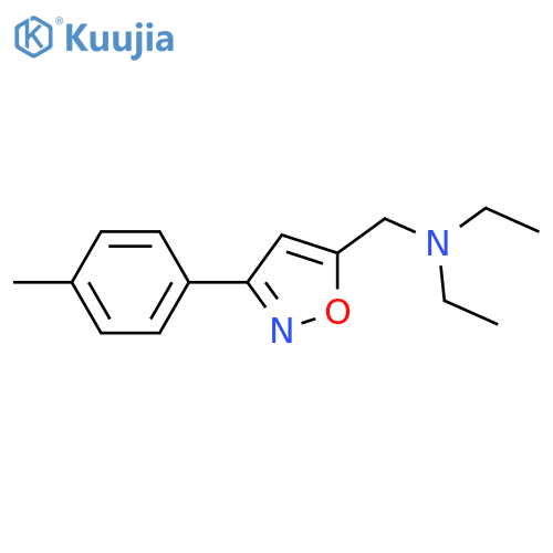 5-ISOXAZOLEMETHANAMINE, N,N-DIETHYL-3-(4-METHYLPHENYL)- structure