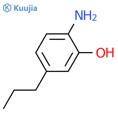 Phenol,2-amino-5-propyl- structure