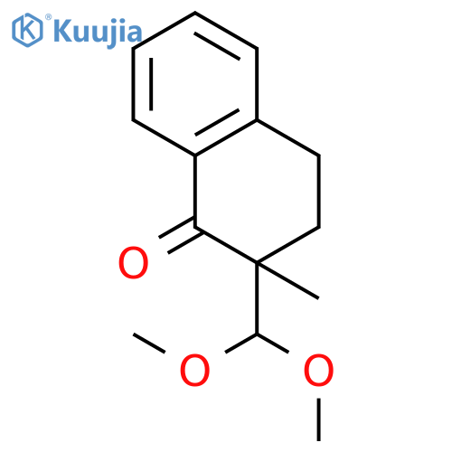 1(2H)-NAPHTHALENONE, 2-(DIMETHOXYMETHYL)-3,4-DIHYDRO-2-METHYL- structure