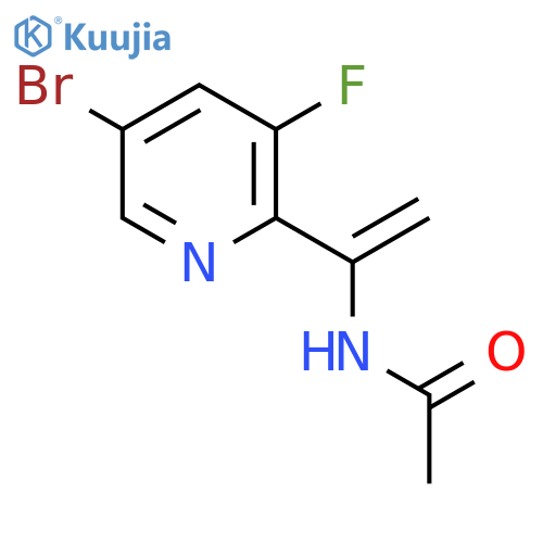 N-(1-(5-Bromo-3-fluoropyridin-2-yl)vinyl)acetamide structure