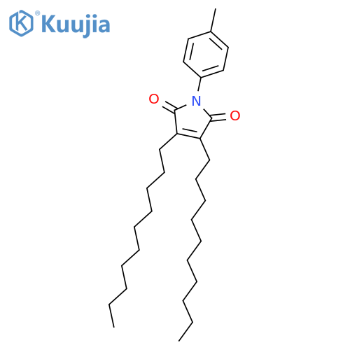 1H-PYRROLE-2,5-DIONE, 3,4-DIDECYL-1-(4-METHYLPHENYL)- structure