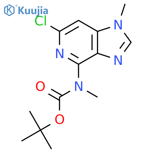 Tert-Butyl (6-chloro-1-methyl-1H-imidazo[4,5-c]pyridin-4-yl)(methyl)carbamate structure