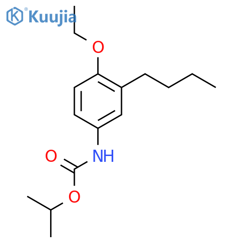 Carbamic acid, (3-butyl-4-ethoxyphenyl)-, 1-methylethyl ester structure