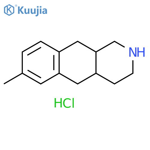 Benz[g]isoquinoline, 1,2,3,4,4a,5,10,10a-octahydro-7-methyl-,hydrochloride structure