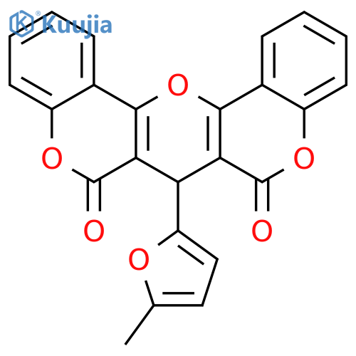 13-(5-methylfuran-2-yl)-2,10,16-trioxapentacyclo12.8.0.0^{3,12}.0^{4,9}.0^{17,22}docosa-1(14),3(12),4(9),5,7,17(22),18,20-octaene-11,15-dione structure