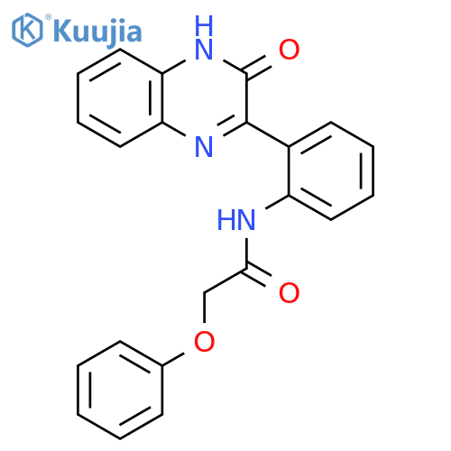 N-2-(3-oxo-3,4-dihydroquinoxalin-2-yl)phenyl-2-phenoxyacetamide structure