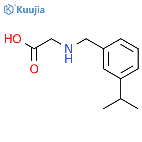 Glycine, N-[[3-(1-methylethyl)phenyl]methyl]- structure