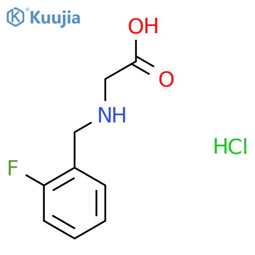 2-((2-Fluorobenzyl)amino)acetic acid hcl structure
