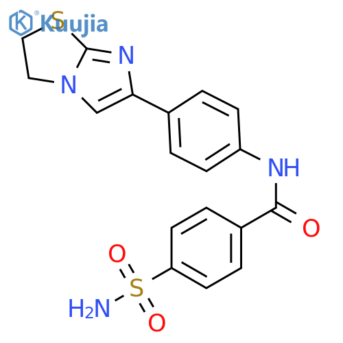 N-(4-{2H,3H-imidazo2,1-b1,3thiazol-6-yl}phenyl)-4-sulfamoylbenzamide structure