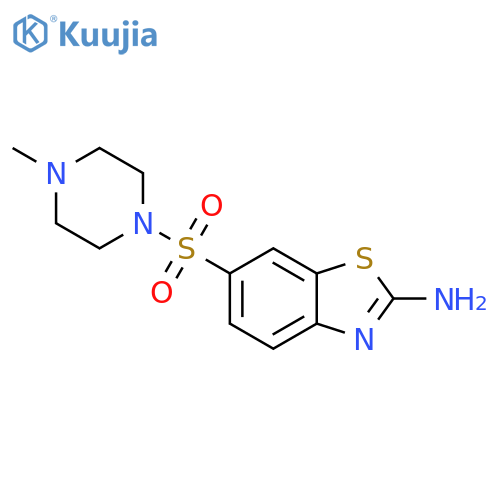 6-(4-methylpiperazin-1-yl)sulfonyl-1,3-benzothiazol-2-amine structure