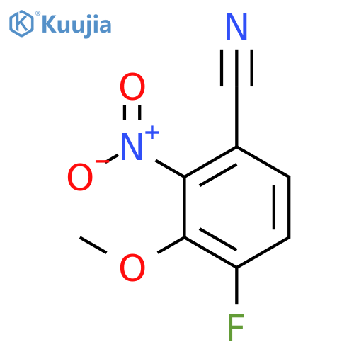 4-Fluoro-3-methoxy-2-nitrobenzonitrile structure
